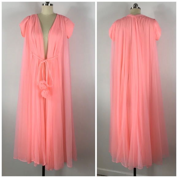Vintage Other - Vtg Claire Sandra by Lucie Ann Night Robe Peignoir
